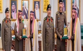 أمير القصيم يكرّم بطلي واقعة “حادث الفتاة السودانية”