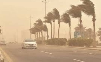 طقس اليوم.. رياح نشطة مثيرة للأتربة والغبار على الحدود الشمالية