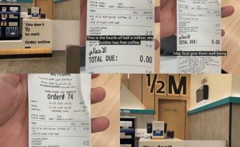 لفتة تقدير تلقى التفاعل.. هاف مليون يقدم القهوة مجانًا للعسكريين (شاهد)