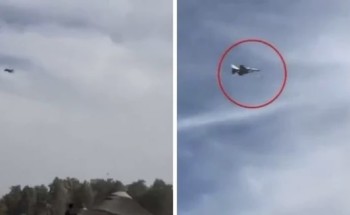 بالفيديو.. مقاتلة إماراتية «F-16» تطارد مسيرة إيرانية فوق شواطئ دبي وتسقطها بعد مناورة مثيرة