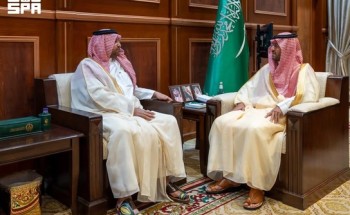نائب أمير منطقة حائل يستقبل أمير الفوج السادس عشر بوزارة الحرس الوطني