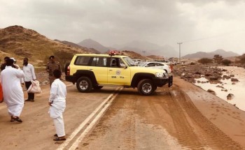 مدني المدينة ينتشل جثة مواطن ويبحث عن مفقود جراء الأمطار