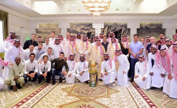 الأمير فيصل بن بندر يستقبل رئيس وأعضاء نادي النصر
