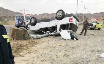 الباحة.. وفاة طفل وإصابة آخر في انقلاب سيارة تقودها امرأة