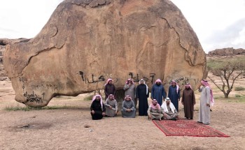 “صخرة الصقر”الواثب المبرقع بجبال العلم تثير الدهشة وتجذب  الزائرين