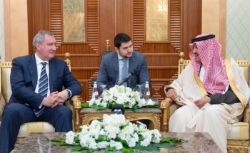الامير سلطان بن سلمان يلتقي مدير عام مؤسسة الفضاء الحكومية الروسية