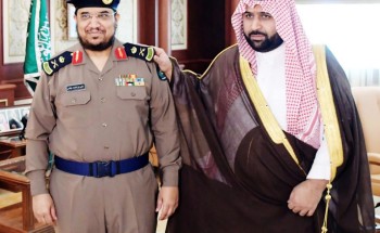 نائب أمير جازان يقلد مدير الدفاع المدني رتبته الجديدة “لواء”