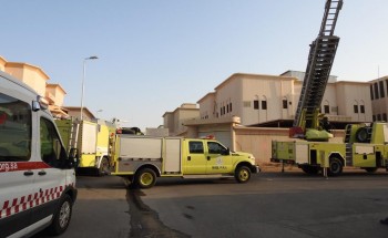 مدني بريدة يباشر حريق بحي الفايزية فجر اليوم
