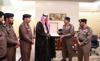 أمير حائل يستقبل مدير عام الإدارة العامة للمرور بالمملكة