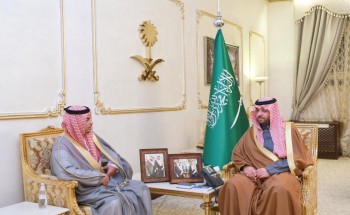 أمير الحدود الشمالية يستقبل مدير عام فرع صندوق التنمية الزراعية بالمنطقة