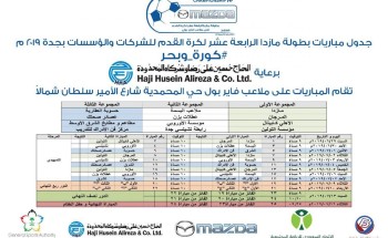 افتتاح بطولة ” مازدا ” الرابعة عشر لكرة القدم بجدة اليوم السبت