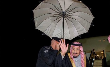 بالصور.. خادم الحرمين الشريفين يغادر الرياض متوجهاً إلى منطقة القصيم