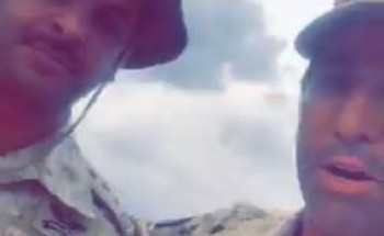 فيديو.. فايز المالكي مع المرابطين في الحد الجنوبي.. وردة فعل جندي فوجئ به بجواره