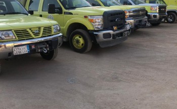 مدني بريدة يباشر حريق في مستودع منظفات بـ حي النقع.