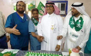 بالصور .. منسوبو القطاع الشمالي يحتفلون باليوم الوطني الـ 88