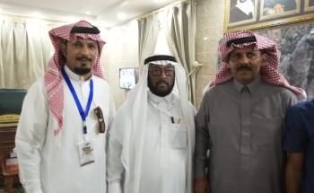 محافظ هروب الأستاذ بن لبدة يستقبل الزميل الصحفي ابراهيم النعمي