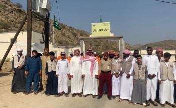 السبيعي يتفقد الجهات المشاركة في حملة بكم محافظتي اجمل بمركز وادي رزان