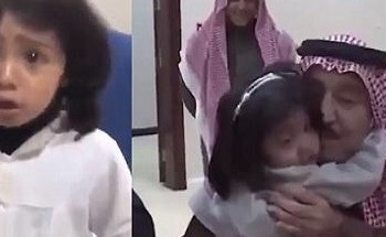 شاهد.. أول تعليق من والد طفلة القريات التي بكت لرؤية خادم الحرمين