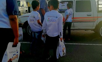 براعم املج يشاركون بأعداد وتوزيع افطار صائم