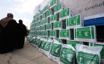 سلمان للإغاثة يدشن مشروع السلال الغذائية الرمضانية للاجئين السوريين في اربد