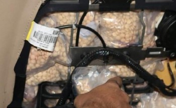 بالصور..إحباط تهريب كميات ضخمة من الكبتاجون بـ”جمرك الحديثة”