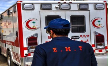 الهلال الأحمر ينقذ طالبه بعد ان تعرضت لاصابة في الرأس بالباحة
