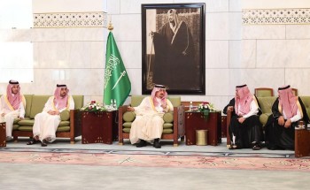 سمو أمير منطقة الرياض يستقبل المهنئين بعيد الفطر المبارك