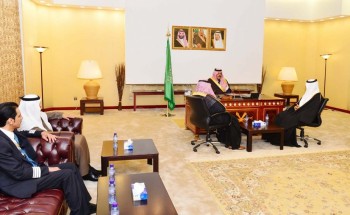 أمير حائل يستقبل مدير المحطات الداخلية بالخطوط السعودية ومدير المطارات الشمالية
