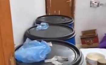 فيديو.. ضبط مصنع خمور يبعد 700 متر عن أحد مراكز انطلاق الدوريات الأمنية بالرياض