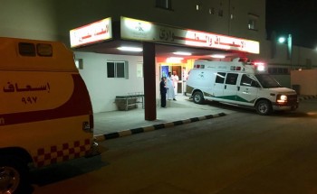 مستشفى القويعية يستقبل ٢٤ حالة في حادث على طريق الرياض مكة المكرمة