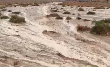 استمرار هطول الأمطار على منطقة حائل