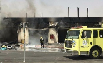 حريق ضخم بمحطة وقود بـ”القدية”.. والدفاع المدني يسيطر عليه