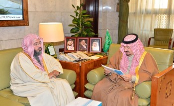 سمو أمير منطقة الرياض يستقبل رئيس المحكمة الجزائية المتخصصة