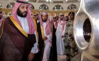 ولي العهد‬⁩ يتفقد مشاريع التوسعة والتطوير في الحرم المكي