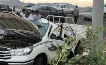 مصـرع شاب انقلبت به مركبته في نفس مكان وفاة والده بحـادث سير قبل 14 عاماً بـ جازان
