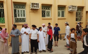 بالصور.. نادي الحي بمجمع آل مشحنة يشهد اقبالاََ كبيرا في اليوم الاول للإفتتاح