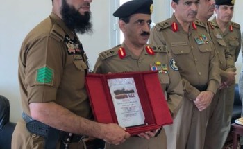 تكريم رقيب أول  الضويلي لتميز أداءه اثناء الحج 1439هـ