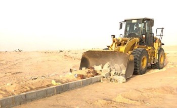 إزالة تعديات على أراضِ حكومية مساحتها مليون متر مربع بجدة
