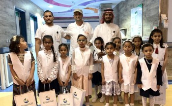 براعم التطوع يزورون اصحاب الاسره البيضاء بمستشفى املج العام