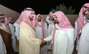 نائب أمير منطقة حائل يعزي أسرتي شهيدي الواجب البريكان والجبرين