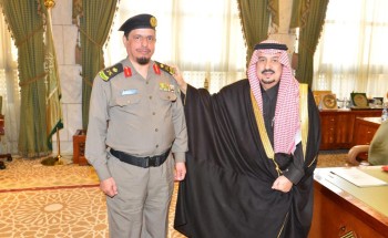سمو أمير منطقة الرياض يقلّد السبيعي رتبته الجديدة