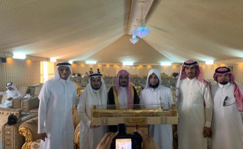 فرع وزارة العدل بمنطقة جازان يكرم الشيخ ناصر الحكمي بمناسبة تقاعده