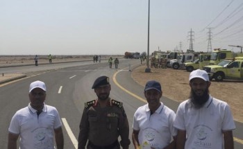 مدني رابغ ينفذ فرضية حريق ناتج عن ناقلة غاز مسال