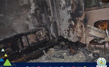 إصابة 15 في حريق قاعة أفراح بتبوك