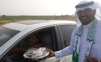 مدرسة الحرجة الابتدائية والمتوسطة تشارك في برنامج خدمة المجتمع للمجد والعليا 88