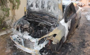 شخص يحرق 14 سيارة في بريدة.. والشرطة تطيح به (صور)