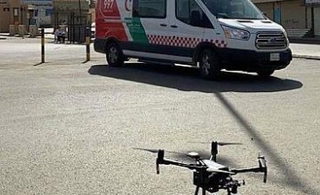 طائرة الدرون تراقب درجات حرارة المتسوقين عبر تقنية المسح الحراري الجوي بالقصيم