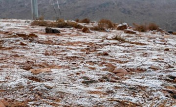 في مشهد يسر الناظرين .. الثلوج تعانق قمة جبل اللوز بمنطقة تبوك