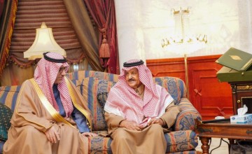 وكيل وزارة الداخلية ووكلاء إمارات المناطق  يزورن الشيخ احمد الخريصي