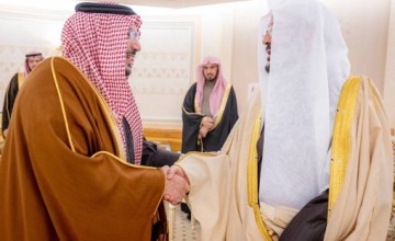 أمير القصيم يستقبل وزير الشؤون الإسلامية وينوه بما تبذله القيادة الحكيمة من رعاية واهتمام بشؤون المساجد والمصليات